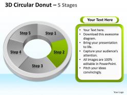 73927984 style division donut 5 piece powerpoint template diagram graphic slide