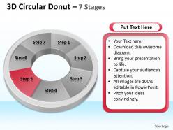 21000699 style division donut 7 piece powerpoint template diagram graphic slide