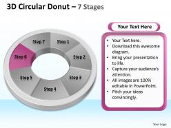 21000699 style division donut 7 piece powerpoint template diagram graphic slide