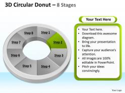 82819224 style division donut 8 piece powerpoint template diagram graphic slide