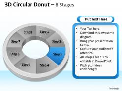 82819224 style division donut 8 piece powerpoint template diagram graphic slide