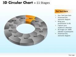 3d circular flow chart 11 stages 2