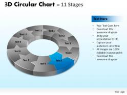 3d circular flow chart 11 stages 2