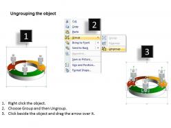 3d circular flow chart 3 stages