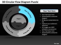 3d circular flow diagram puzzle 3