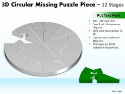51987341 style puzzles missing 1 piece powerpoint presentation diagram infographic slide