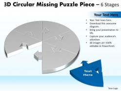 3d circular missing puzzle piece 6 stages 2