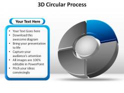 3d circular process 4 quadrants slides presentation templates powerpoint info graphics