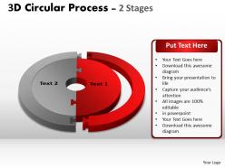 3d circular process cycle diagram 6