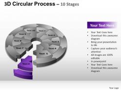3d Circular Process Cycle Diagram Chart 10 Stages Design 2 Ppt Templates 0412
