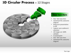 3d circular process cycle diagram chart 12 stages design 2 powerpoint slides and ppt templates 04120