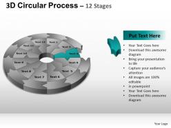 3d Circular Process Cycle Diagram Chart 12 Stages Design 2 Ppt Templates 0412