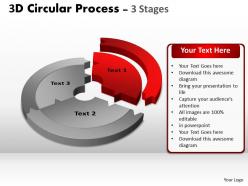 3d circular process cycle diagram chart 3 ppt templates 5