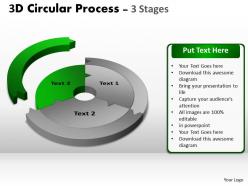 3d circular process cycle diagram chart 3 ppt templates 5