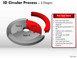 3d circular process cycle diagram chart 3 stages design 2 powerpoint slides and ppt templates 0412