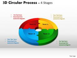 3d circular process cycle diagram chart 4 stages design 2 powerpoint slides and ppt templates 0412