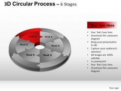 3d Circular Process Cycle Diagram Chart 6 Stages Design 2 Ppt Templates 0412
