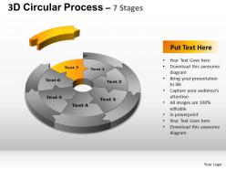 3d Circular Process Cycle Diagram Chart 7 Stages Design 2 Ppt Templates 0412