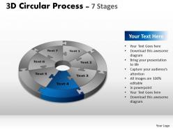 3d circular process cycle diagram chart 7 stages design 3 powerpoint slides and ppt templates 0412