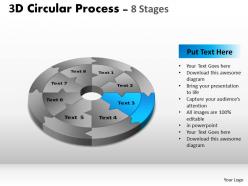 3d circular process cycle diagram chart 8 stages design 2 powerpoint slides and ppt templates 0412 6