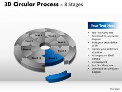3d circular process cycle diagram chart 8 stages design 2 powerpoint slides and ppt templates 0412 6