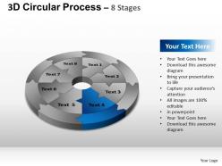 3d Circular Process Cycle Diagram Chart 8 Stages Design 2 Ppt Templates 0412