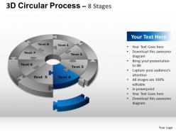 3d Circular Process Cycle Diagram Chart 8 Stages Design 3 Ppt Templates 0412