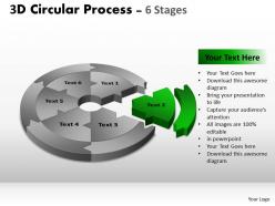 3d circular process cycle diagram templates 5