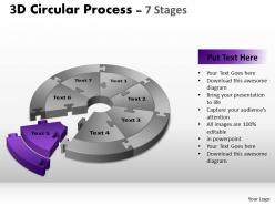 3d circular process templates 4