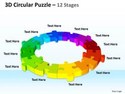 3d circular puzzle 12 stages