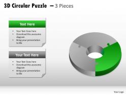3d circular puzzle 3 pieces