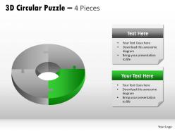 3d circular puzzle 4 pieces