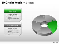 3d circular puzzle 5 pieces