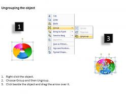3d circular puzzle 5 powerpoint presentation slides db