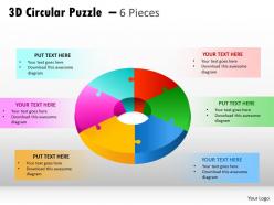 94895546 style puzzles circular 6 piece powerpoint presentation diagram infographic slide