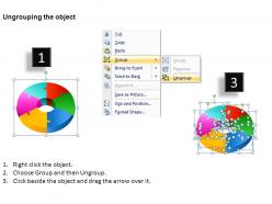 3d circular puzzle 6 powerpoint presentation slides db