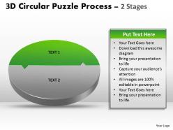 3d circular puzzle process 2 stages style 2