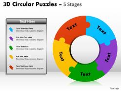 67433222 style puzzles circular 5 piece powerpoint presentation diagram infographic slide