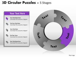 3d circular puzzles 5 stages