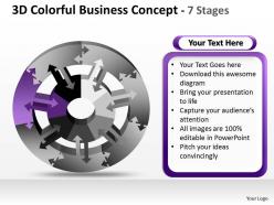 3d colorful business diagram concept 7 stages 1