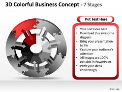 3d colorful business diagram concept 7 stages 1