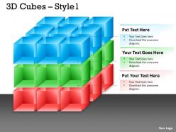 3d colorful cubes with arrows 12
