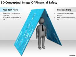 3D Conceptual Image Of Financial Safety Ppt Graphics Icons Powerpoint