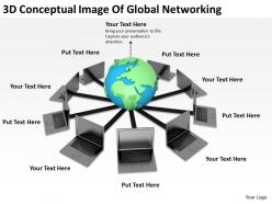 3d conceptual image of global networking ppt graphics icons