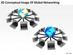 3d conceptual image of global networking ppt graphics icons