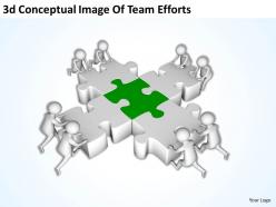 3d conceptual image of team efforts ppt graphics icons