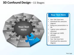3d confound design 11 stages powerpoint templates graphics slides 0712
