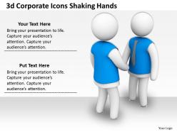 3d Corporate Icons Shaking Hands Ppt Graphics Icons Powerpoint