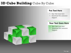 3d cube building cube powerpoint presentation slides db