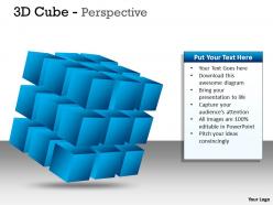 3d cube perspective diagram ppt 6